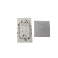 white paper hanging display card clips earing paper  card holder